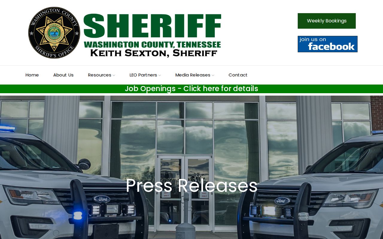 Washington County arrest records sheriff press releases