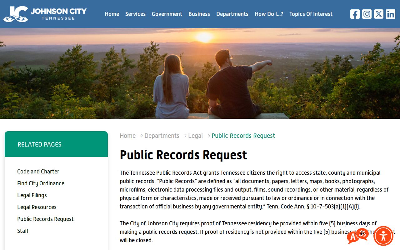 Washington County arrest records Johnson City request channel